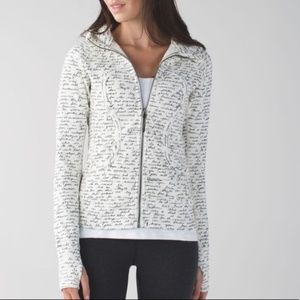 Lululemon Scuba Hoodie II Ghost Script sz 10